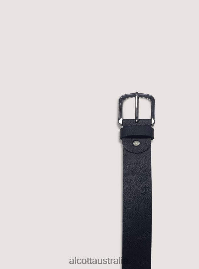 Basic Leather-Effect Belt Men 2TH4421118 BR1 BROWN DARK Alcott Accessories