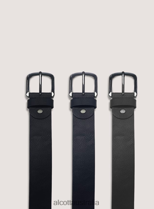 Cintura Basica Effetto Pelle Men 2TH4421209 BK1 BLACK Alcott Accessories