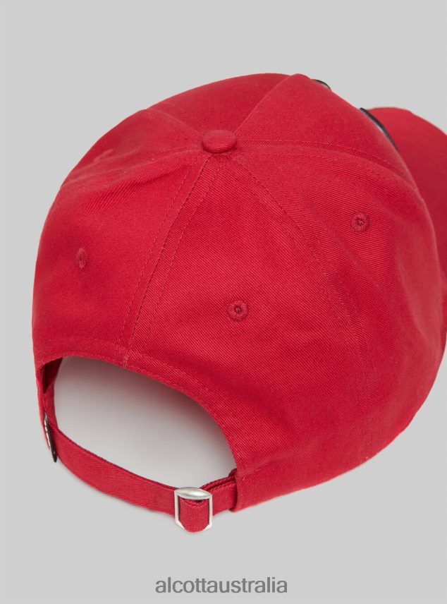 Cappello Con Visiera E Con Patch Men 2TH442655 RD2 RED MEDIUM Alcott Accessories
