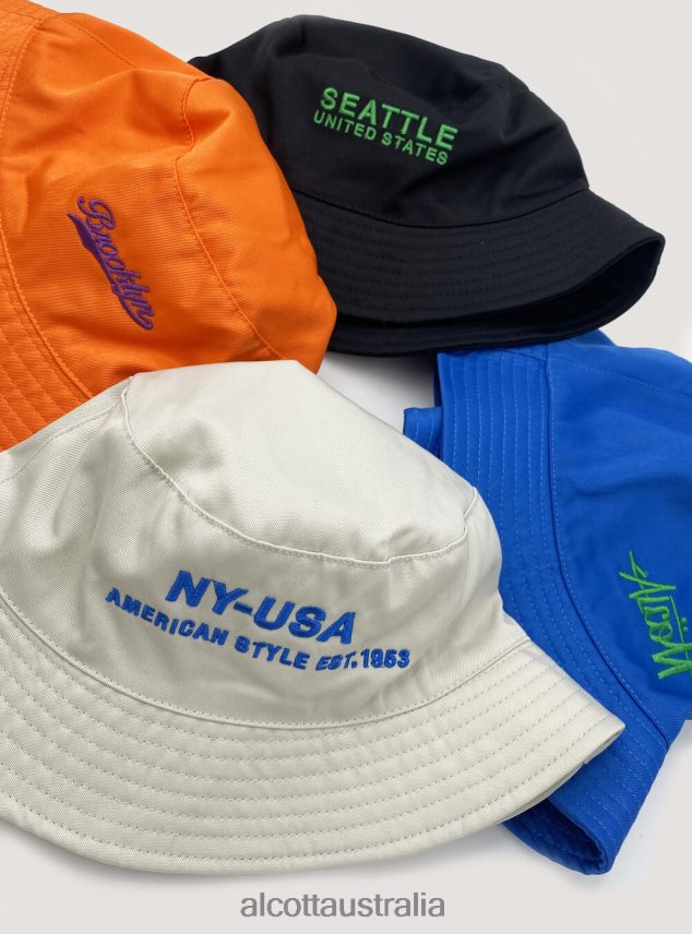 Cappello Pescatore Con Ricamo Men 2TH442577 C330 ORANGE Alcott Accessories