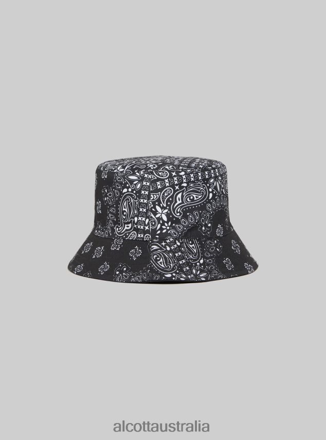 Cappello Pescatore Con Stampa Paisley Reversibile Men 2TH442523 BK1 BLACK Alcott Accessories