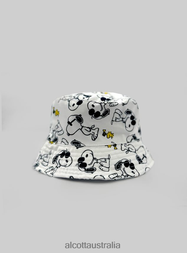 Cappello Pescatore Stampa Snoopy Men 2TH442409 WHITE Alcott Accessories
