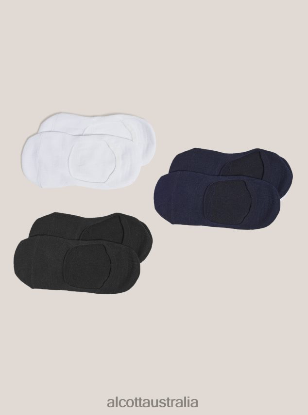 Set 3 Pairs Of Footsies Socks Men 2TH4421092 MULTICOLOR Alcott Accessories