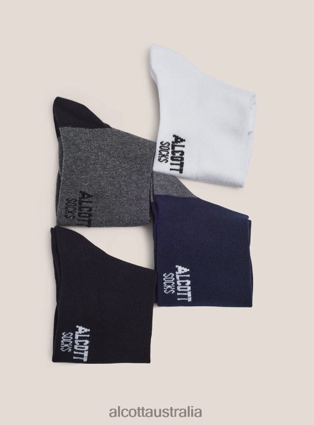 Set 4 Paia Calzini Basico Men 2TH4421184 UNIQUE Alcott Accessories