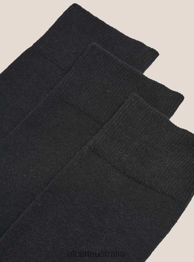 Set Of 3 Socks Men 2TH4421002 BK1 BLACK Alcott Accessories