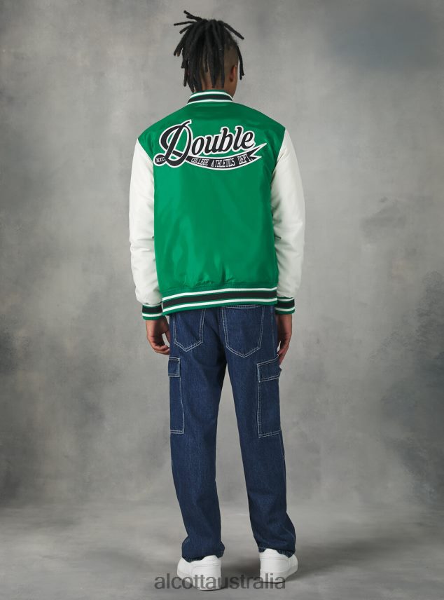 College-Style Bomber Jacket With Recycled Padding Men 2TH4421055 BK1 BLACK Alcott Clothing