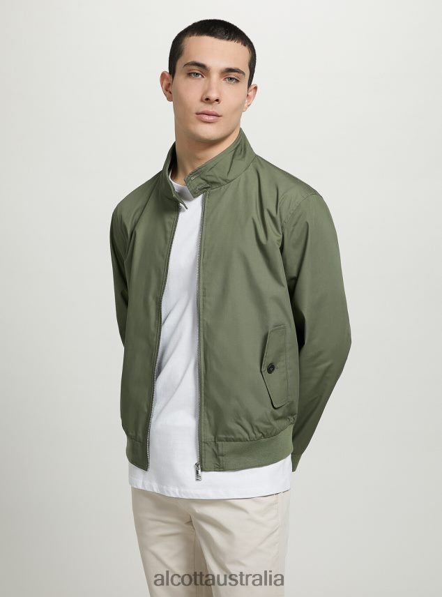 Cotton Blend Bomber Jacket Men 2TH4421201 BG1 BEIGE DARK Alcott Clothing