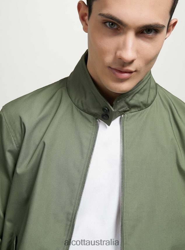 Cotton Blend Bomber Jacket Men 2TH4421201 BG1 BEIGE DARK Alcott Clothing