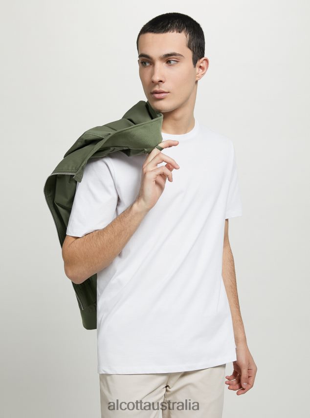 Cotton Blend Bomber Jacket Men 2TH4421201 BG1 BEIGE DARK Alcott Clothing