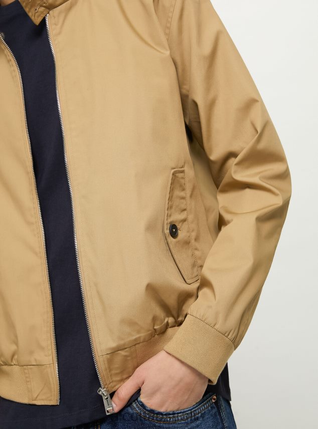 Cotton Blend Bomber Jacket Men 2TH442691 BG1 BEIGE DARK Alcott Clothing