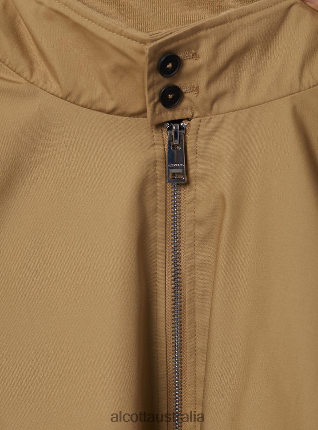 Cotton Blend Bomber Jacket Men 2TH442691 BG1 BEIGE DARK Alcott Clothing