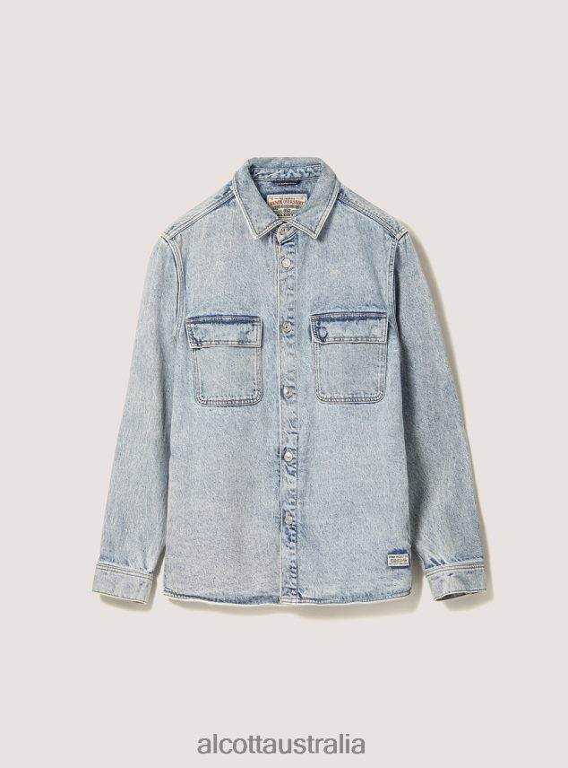 Denim Shirt Jacket Men 2TH4421043 D006 AZURE Alcott Clothing