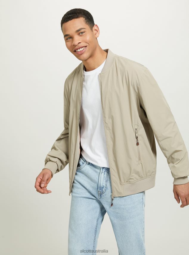 Jacket With Ribbed Details Men 2TH4421018 BLACK Alcott Clothing