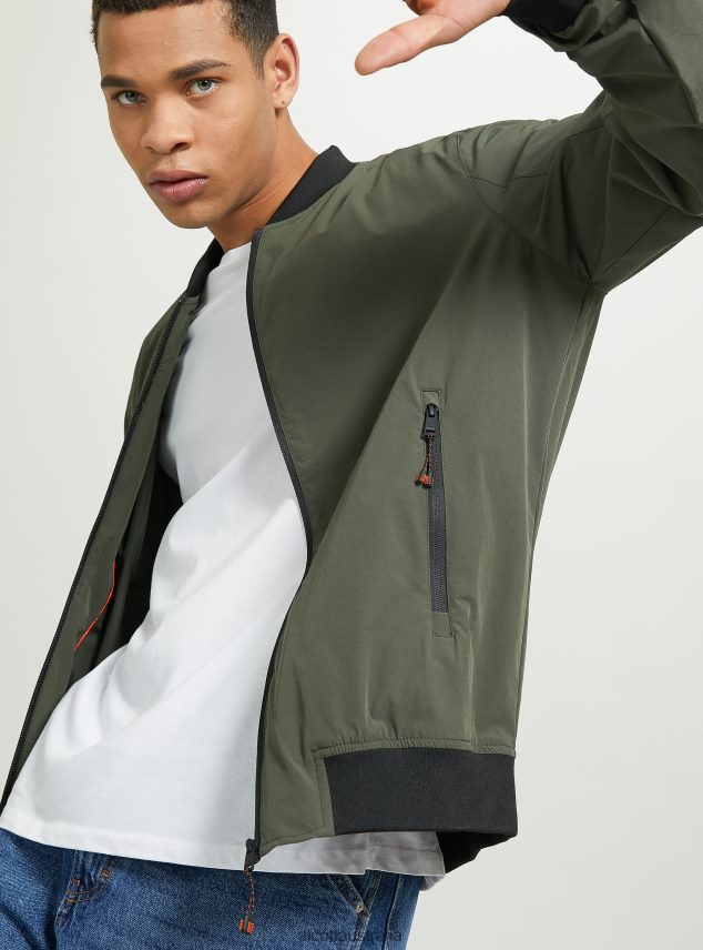 Jacket With Ribbed Details Men 2TH442964 BLACK Alcott Clothing