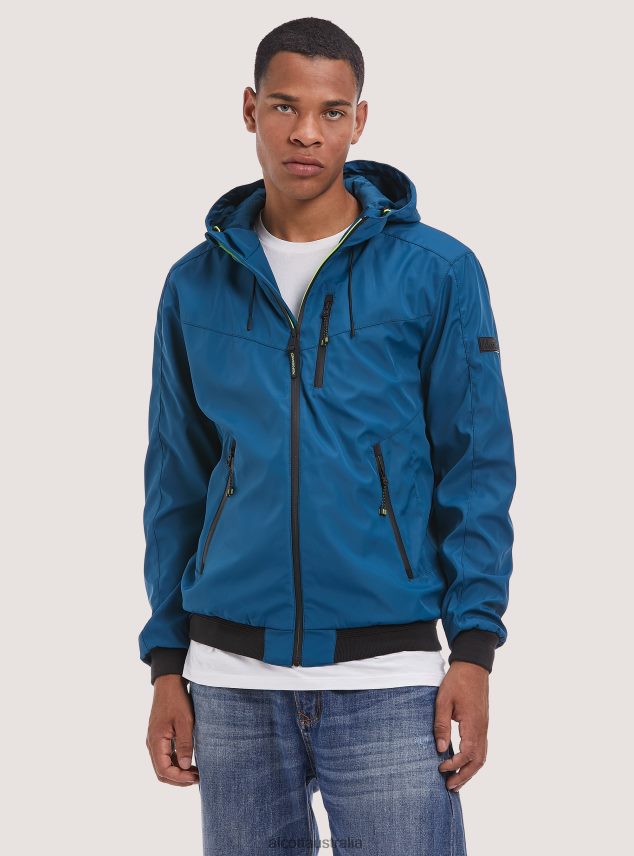 Windproof Hooded Bomber Jacket Men 2TH442783 BK1 BLACK Alcott Clothing