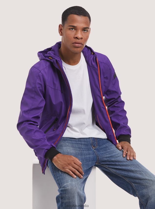 Windproof Hooded Bomber Jacket Men 2TH442954 BK1 BLACK Alcott Clothing