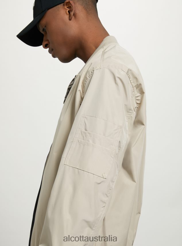 Windproof Regular Fit Bomber Jacket Men 2TH4421024 KY2 KAKY MEDIUM Alcott Clothing