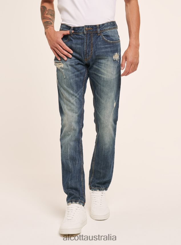 Jeans Slim Fit Men 2TH442806 AZURE Alcott Clothing