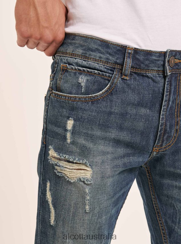 Jeans Slim Fit Men 2TH442806 AZURE Alcott Clothing