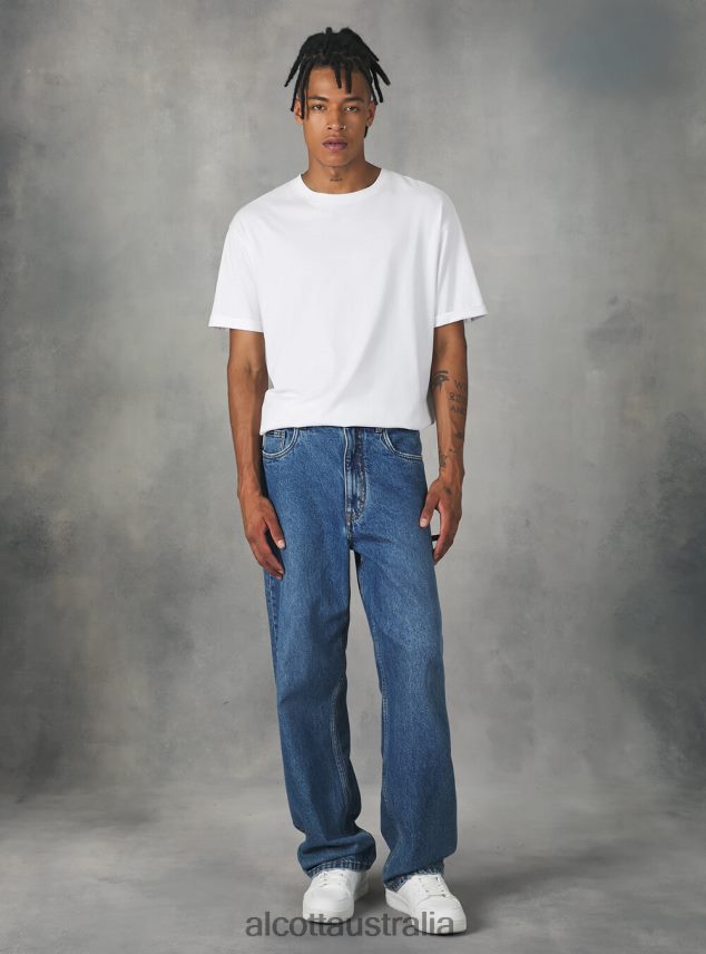 Loose-Fit Jeans Men 2TH442755 D003 MEDIUM BLUE Alcott Clothing