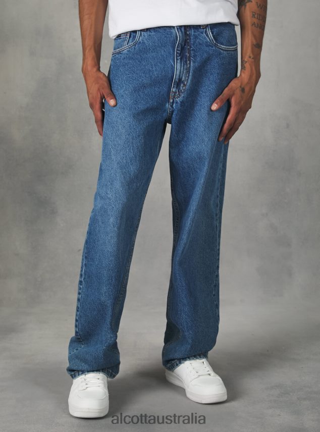 Loose-Fit Jeans Men 2TH442755 D003 MEDIUM BLUE Alcott Clothing