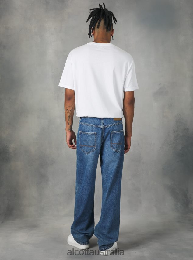 Loose-Fit Jeans Men 2TH442755 D003 MEDIUM BLUE Alcott Clothing