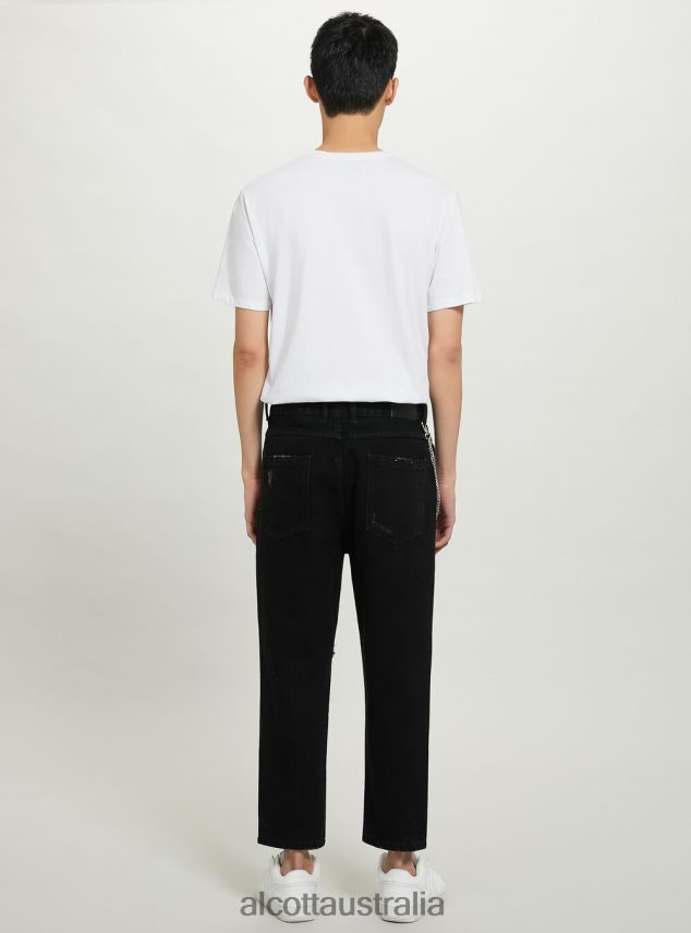 Relaxed Fit Jeans With Chain Men 2TH442645 WH1 OFF WHITE Alcott Clothing