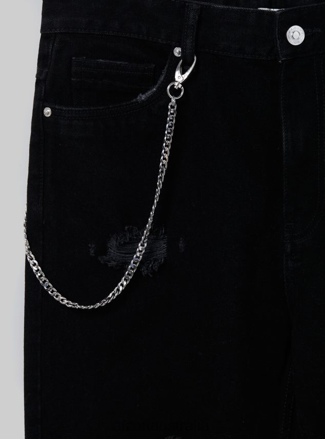 Relaxed Fit Jeans With Chain Men 2TH442645 WH1 OFF WHITE Alcott Clothing