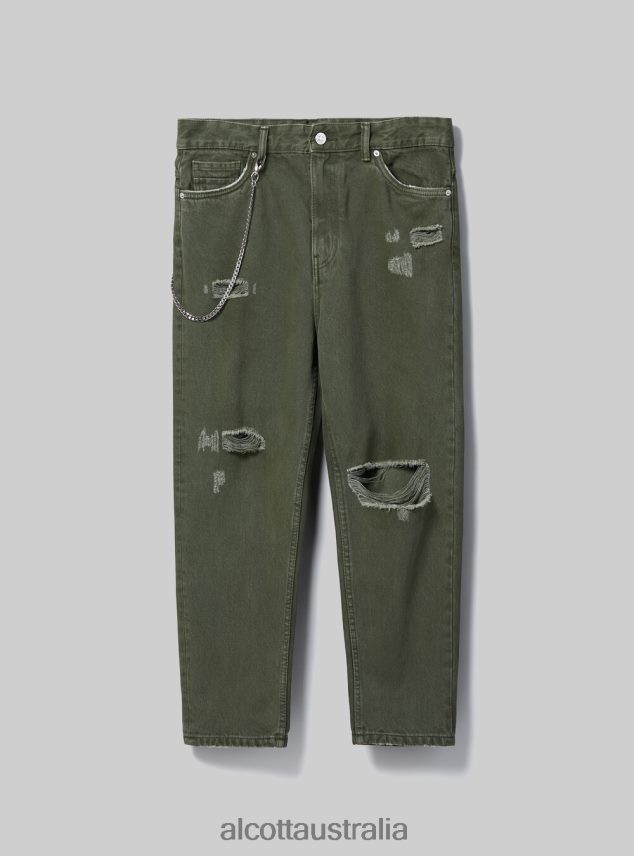 Relaxed Fit Jeans With Chain Men 2TH442788 WH1 OFF WHITE Alcott Clothing