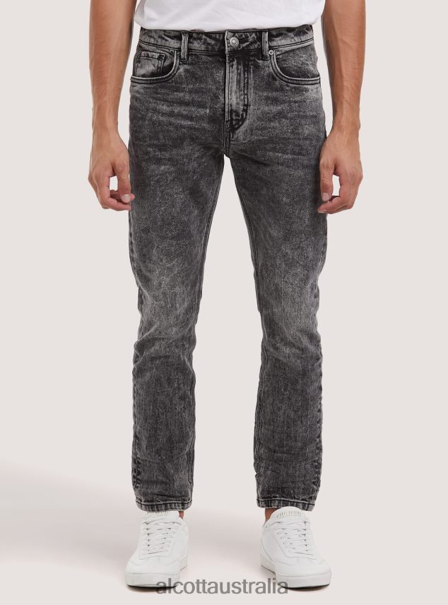 Slim Fit Jeans Men 2TH4421181 D000 BLACK Alcott Clothing