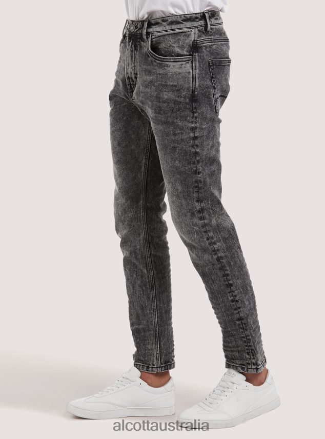 Slim Fit Jeans Men 2TH4421181 D000 BLACK Alcott Clothing