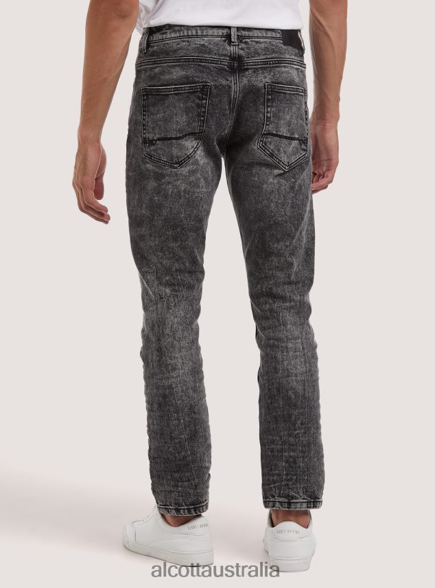 Slim Fit Jeans Men 2TH4421181 D000 BLACK Alcott Clothing
