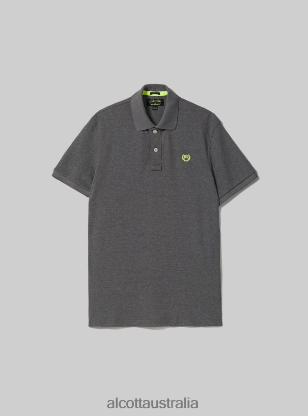 Cotton Pique Polo Shirt With Embroidery Men 2TH4421142 WH3 WHITE Alcott Clothing