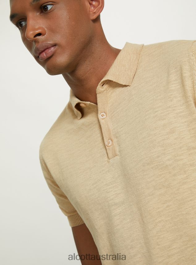 Polo Pullover Men 2TH442920 BG3 BEIGE LIGHT Alcott Clothing