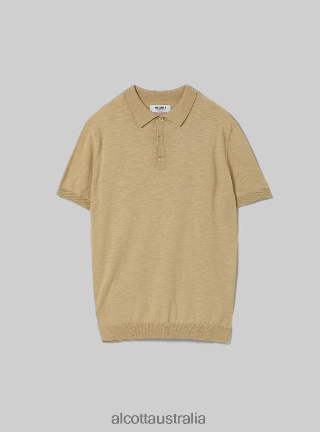 Polo Pullover Men 2TH442920 BG3 BEIGE LIGHT Alcott Clothing