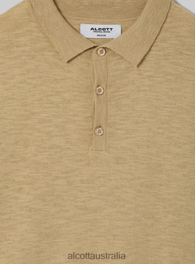 Polo Pullover Men 2TH442920 BG3 BEIGE LIGHT Alcott Clothing