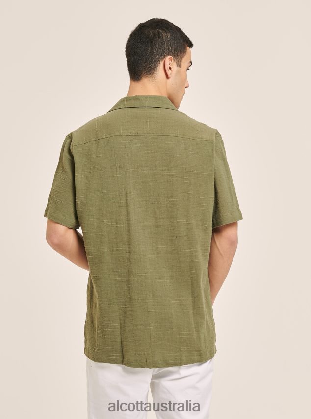 Camicia Collo Bowling In Misto Con Taschino Men 2TH442820 WH1 OFF WHITE Alcott Clothing