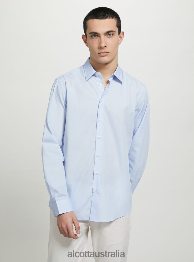 Long-Sleeved Shirt Men 2TH4421027 AZURE Alcott Clothing