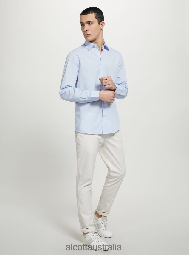 Long-Sleeved Shirt Men 2TH4421027 AZURE Alcott Clothing