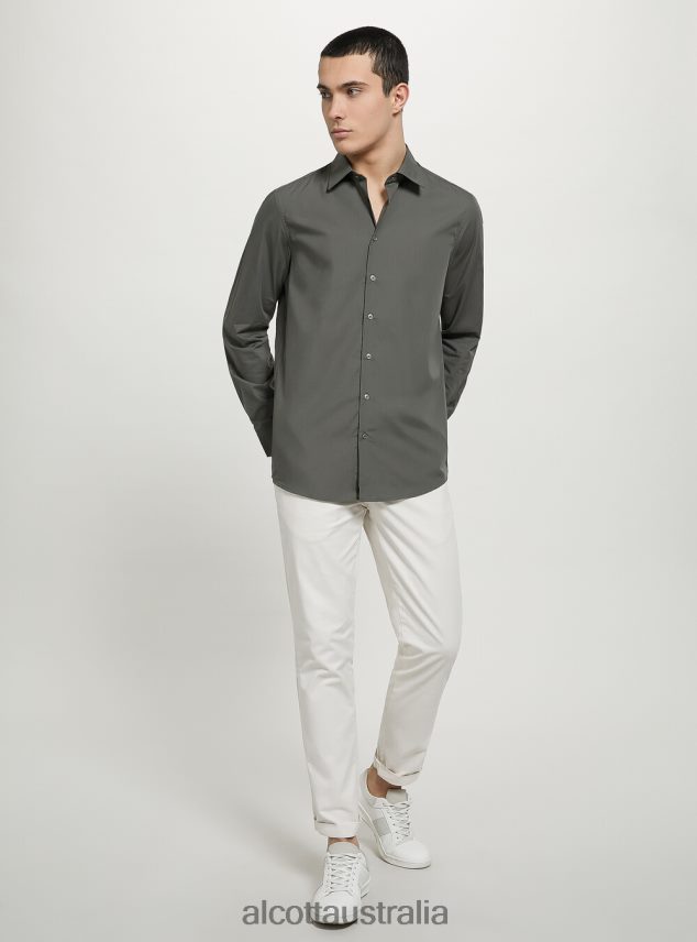 Long-Sleeved Shirt Men 2TH4421146 AZURE Alcott Clothing