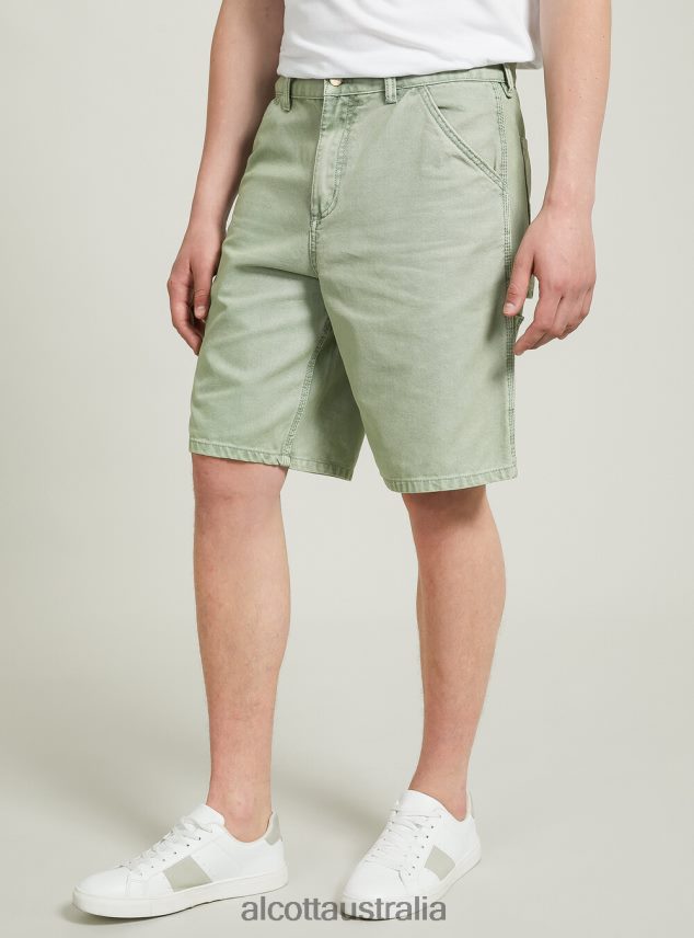 Bermuda Canvas Carpenter Men 2TH4421036 GN3 GREEN LIGHT Alcott Clothing