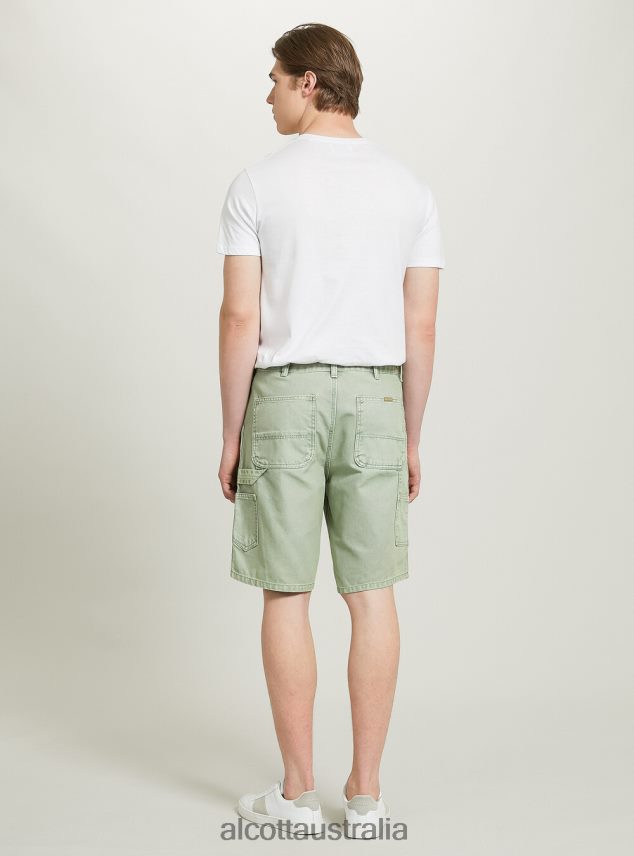 Bermuda Canvas Carpenter Men 2TH4421036 GN3 GREEN LIGHT Alcott Clothing