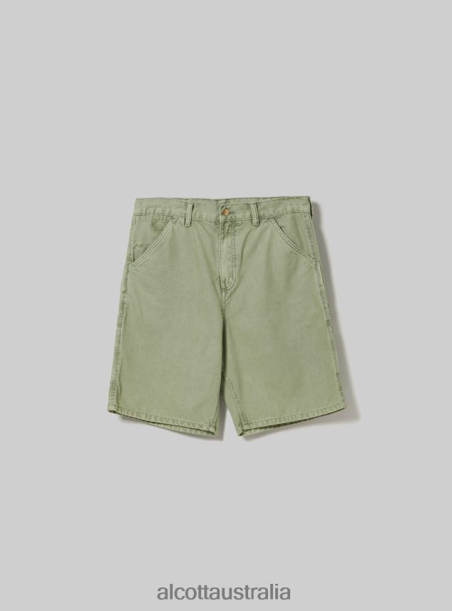 Bermuda Canvas Carpenter Men 2TH4421036 GN3 GREEN LIGHT Alcott Clothing