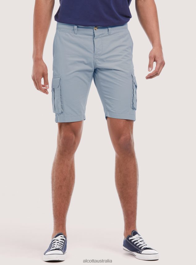 Cotton Bermuda Shorts With Large Pockets Men 2TH4421188 C0586 ECRU' Alcott Clothing