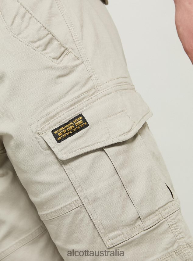 Cotton Cargo Bermuda With Canvas Belt Men 2TH442632 KY2 KAKY MEDIUM Alcott Clothing