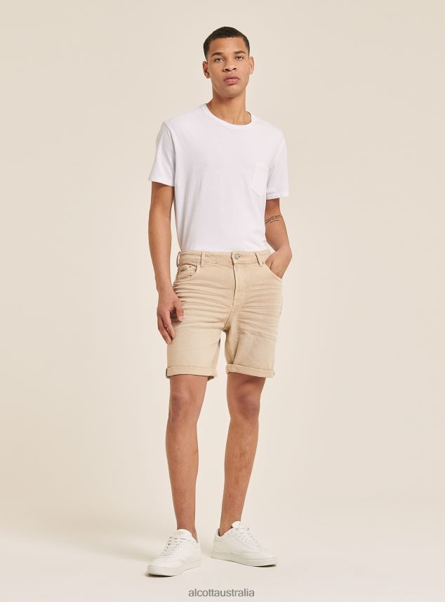 Garment Dyed Stretch Cotton Twill Bermuda Shorts Men 2TH4421129 BG3 BEIGE LIGHT Alcott Clothing