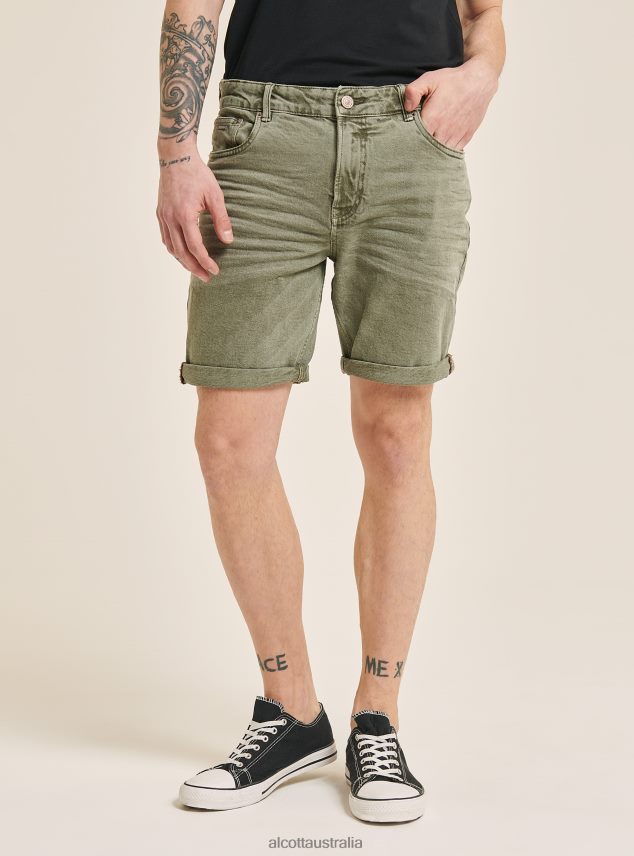 Garment Dyed Stretch Cotton Twill Bermuda Shorts Men 2TH442978 BG3 BEIGE LIGHT Alcott Clothing