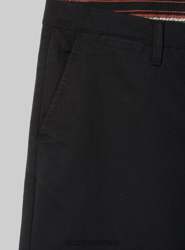 Plain Twill Bermuda Shorts Men 2TH442601 BLUE NAVY Alcott Clothing