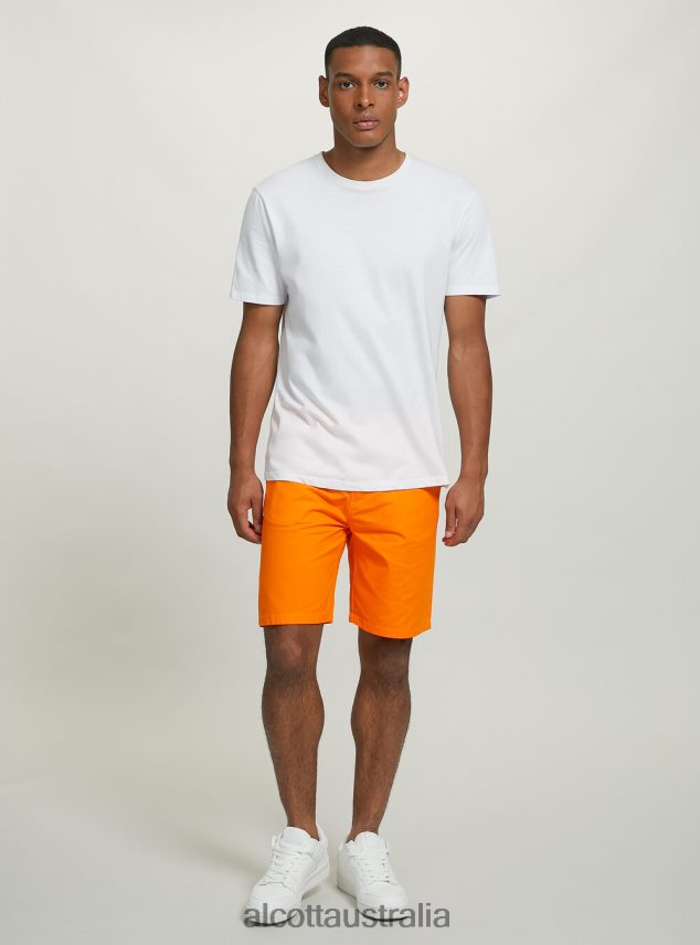 Plain Twill Bermuda Shorts Men 2TH442764 BLACK Alcott Clothing