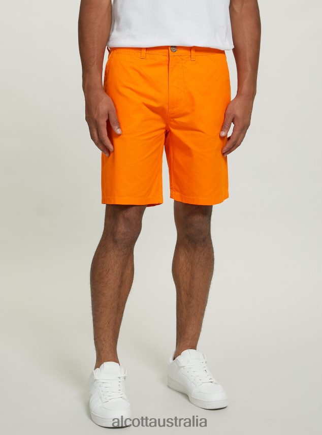 Plain Twill Bermuda Shorts Men 2TH442764 BLACK Alcott Clothing